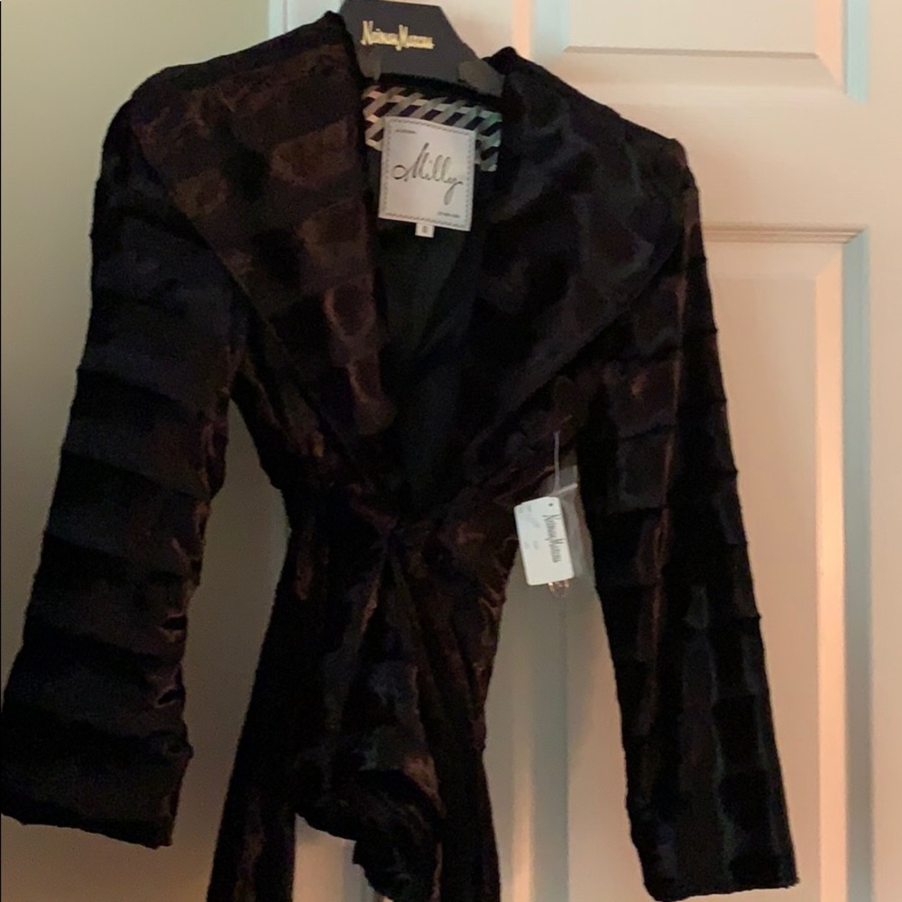 Black velvet jacket